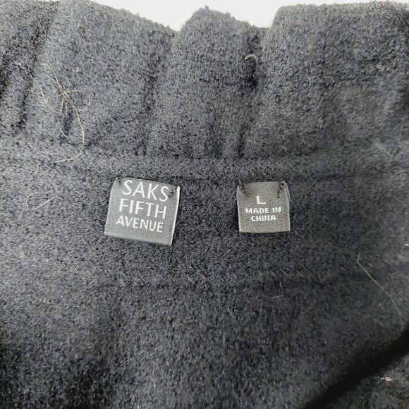 Saks Fifth Avenue Gray Wool Dry Clean Ruffled Sweater 3008 - Picture 5 of 8